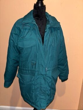 Eddie Bauer Teal Puffer Coat